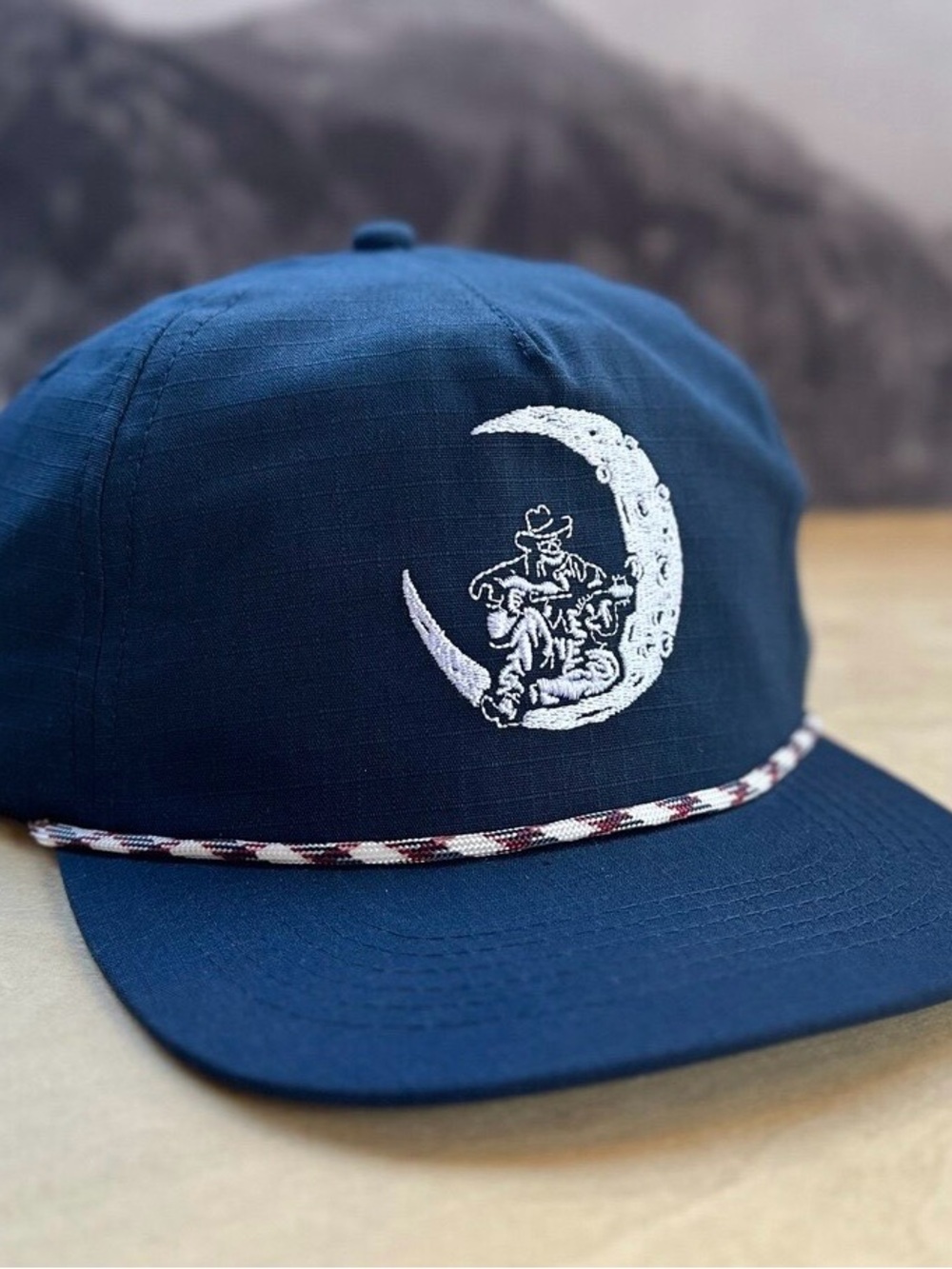 Cowboy Moon Picker Rope Hat - Picture 2 of 4